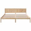 vidaXL Estructura de cama Marrón 200 x 200 cm Madera maciza de Pino