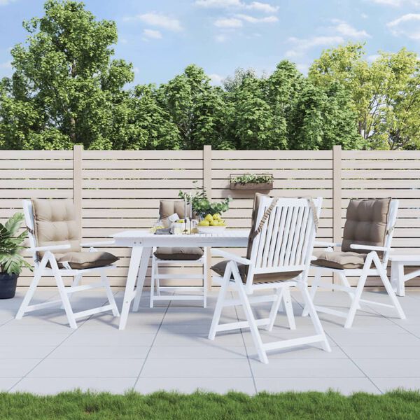 vidaXL Cojines para silla respaldo bajo 4 uds tela Oxford gris taupe