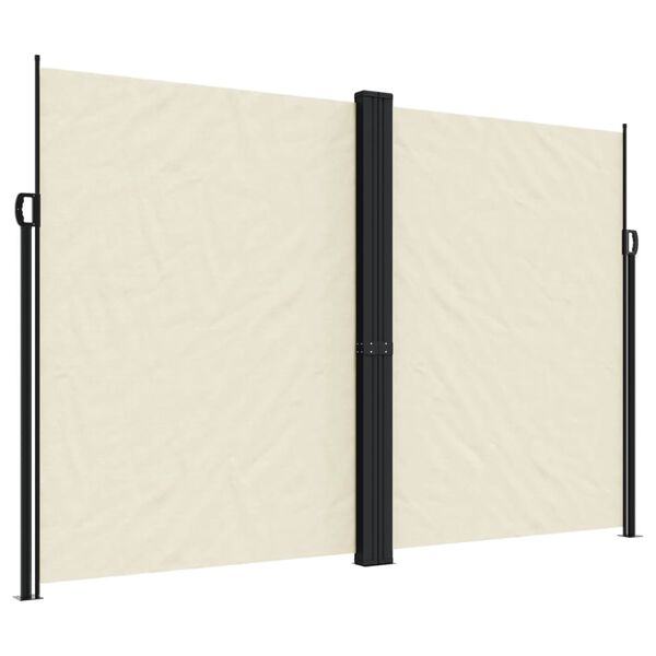 vidaXL Toldo lateral retráctil crema 220x600 cm