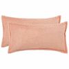 vidaXL Funda de almohada 2 uds. HOUTEN Rosa 40 x 80 cm Boucl&eacute;