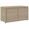 vidaXL Armario de almacenaje de jard&iacute;n rat&aacute;n PE beige 110x55x60,5 cm