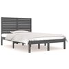 vidaXL Estructura de cama de madera maciza blanca 140x190 cm