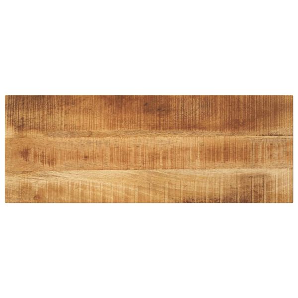 vidaXL Tablero mesa rectangular madera maciza mango rugosa 90x30x3,8cm