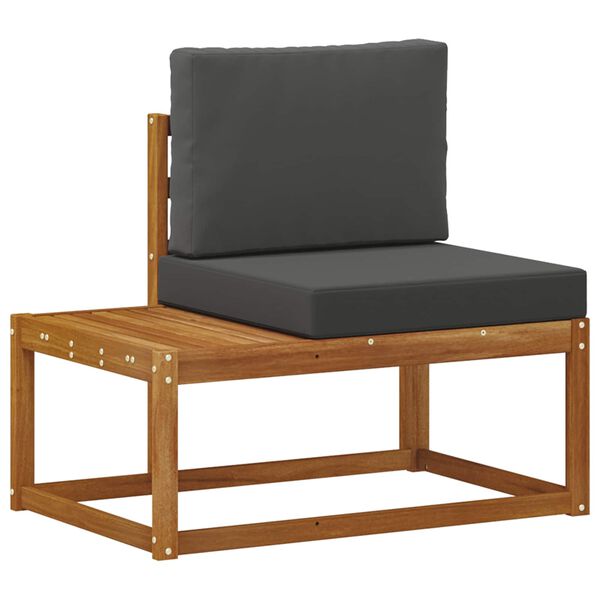 vidaXL Conjunto de sof&aacute;s de exterior con coj&iacute;n 2 pcs Natural