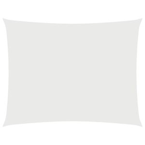 vidaXL Toldo de vela rectangular tela Oxford blanco 2x3,5 m