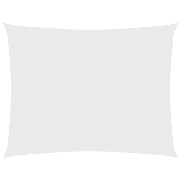 vidaXL Toldo de vela rectangular tela Oxford blanco 2x3,5 m