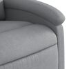 vidaXL Sill&oacute;n reclinable de masaje el&eacute;ctrico tela gris claro