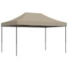 vidaXL Tienda de fiesta plegable Pop-Up taupe 440x292x315 cm
