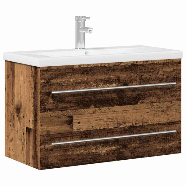 vidaXL Gabinete de Lavabo para Ba&ntilde;o Madera Vieja 80 x 38,5 x 48 cm