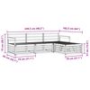 vidaXL Conjunto de sof&aacute;s de exterior 4 pcs Natural