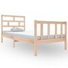 vidaXL Estructura de cama individual sin colch&oacute;n madera maciza de pino