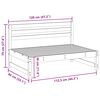 vidaXL Sof&aacute; Medio de Jard&iacute;n Pino macizo Marr&oacute;n Cera 120 x 84 x 70 cm