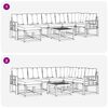 vidaXL Conjunto de sof&aacute;s de exterior con coj&iacute;n 8 pcs Natural y Beige