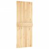 vidaXL Puerta corredera con herrajes madera maciza de pino 80x210 cm