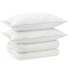vidaXL Juego de edred&oacute;n y almohada 3 uds. 200x240 cm 4 estaciones Lana