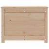 vidaXL Caja de almacenamiento madera maciza de pino 60x32x45,5 cm