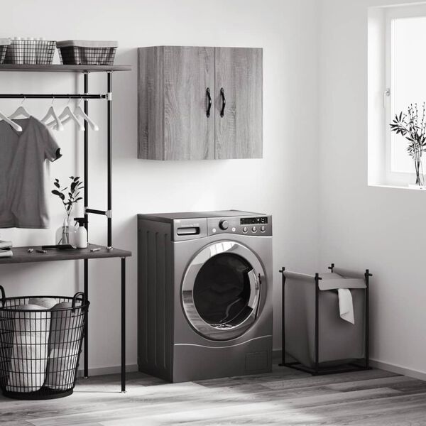 vidaXL Armario de pared madera de ingeniería gris Sonoma 60x31x60 cm