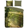 Good Morning Funda de edred&oacute;n WOODS 140x200/220 cm verde