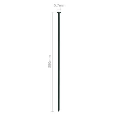 vidaXL Set de valla de jardín arqueada verde 77,3x26 cm