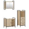 vidaXL Juego de Muebles de Ba&ntilde;o 3 uds. Roble Sonoma 40 x 36 x 109,5 cm