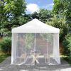 vidaXL Mosquitera para exteriores, malla 220, blanca, 300 x 300 x 200 cm