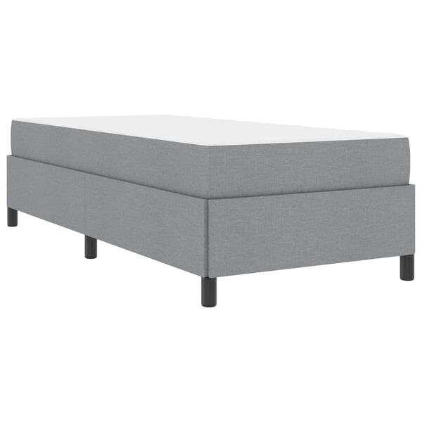vidaXL Cama tipo Box Spring Gris Claro 80 x 200 cm tela