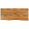 vidaXL Tablero de mesa borde natural madera maciza mango 140x60x3,8 cm