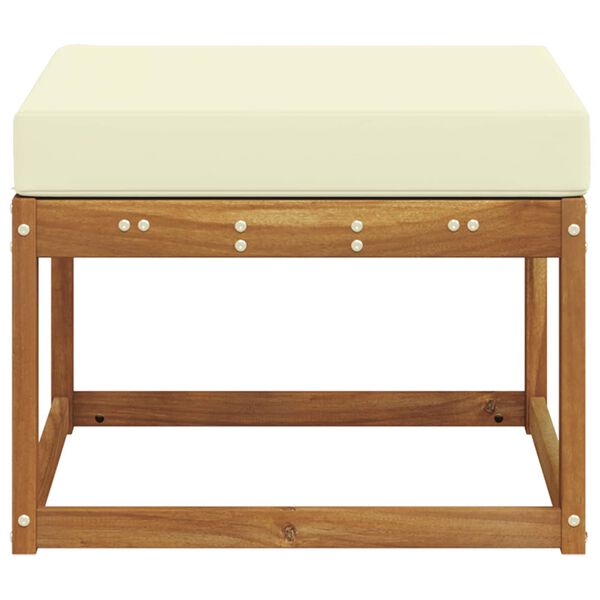 vidaXL Reposapi&eacute;s de exterior Madera de Acacia S&oacute;lida Natural