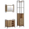 vidaXL Juego de Muebles de Ba&ntilde;o 3 uds. Roble artisan