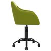 vidaXL Silla de comedor giratoria de terciopelo verde claro