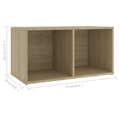 vidaXL Mueble para TV madera contrachapada roble Sonoma 72x35x36,5 cm