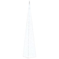 vidaXL Cono de luz LED decorativo acrílico blanco frío 120 cm