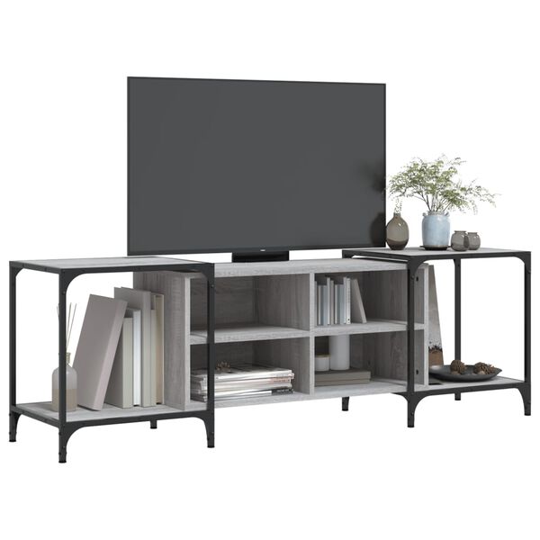 vidaXL Mueble de TV madera de ingenier&iacute;a gris Sonoma 153x37x50 cm