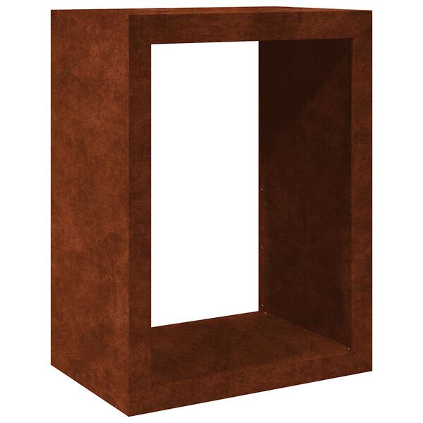 Le&ntilde;ero vidaXL 60x40x80 cm Acero oxidado