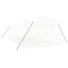 vidaXL Invernadero con estructura de acero blanco 18 m² 6x3x2 m