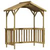 vidaXL Cobertizo de barbacoa madera pino impregnada 163,5x93x210 cm
