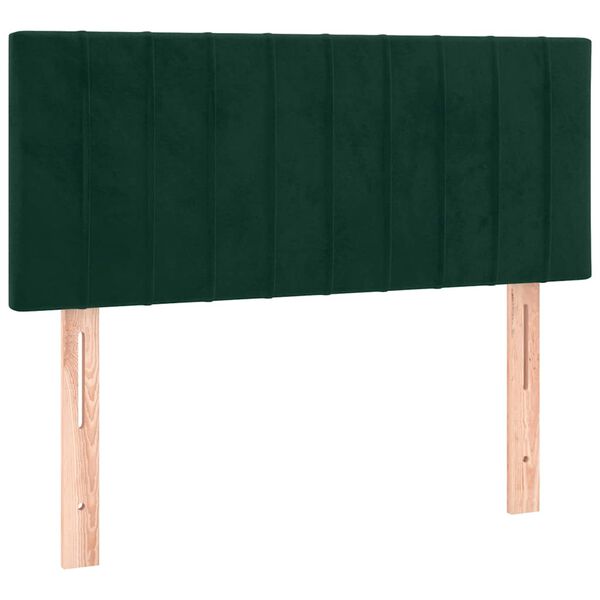 vidaXL Cabecero de terciopelo verde oscuro 90x5x78/88 cm