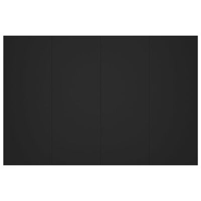 vidaXL Cabecero de cama madera contrachapada negro 120x1,5x80 cm