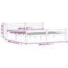 vidaXL Estructura de cama sin colch&oacute;n madera maciza de pino 200x200 cm