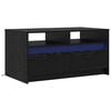 vidaXL Mesa de Caf&eacute; Roble Negro 90 x 50 x 45 cm Madera de ingenier&iacute;a