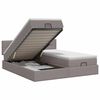 vidaXL Cama otomana con colch&oacute;n 2 uds. Topo 180 x 200 cm Tela