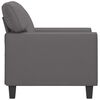 vidaXL Sill&oacute;n cuero sint&eacute;tico gris 60 cm