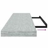 vidaXL Estante flotante de pared gris hormig&oacute;n MDF 90x23,5x3,8 cm