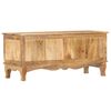 vidaXL Caja de almacenaje de madera maciza de mango 100x38x45 cm