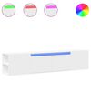 vidaXL Mueble de TV de pared con luz LED blanco 180x31x39,5 cm