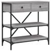 vidaXL Mesa consola madera de ingenier&iacute;a gris Sonoma 75x34,5x75 cm