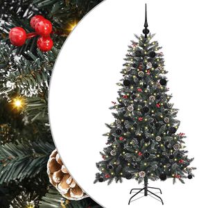 vidaXL &Aacute;rbol de Navidad artificial Verde 150 cm PVC, Pl&aacute;stico y Acero