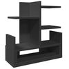 vidaXL Organizador de escritorio madera ingenier&iacute;a negro 49x20x52,5 cm
