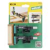 wolfcraft Sargento de borde KS 24 2 unidades 3037000