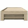 vidaXL Estructura de cama sin colchón madera roble Sonoma 90x190 cm